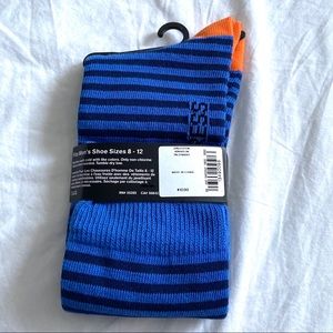 Express Men’s Blue Stripes Dress Socks: Size 8-12